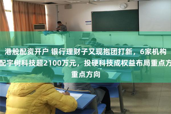 港股配资开户 银行理财子又现抱团打新,6家机构获配宇树科技超2100万元,投硬科技成权益布局重点方向