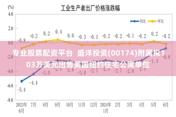 专业股票配资平台 盛洋投资(00174)附属拟103万美元出售美国纽约住宅公寓单位
