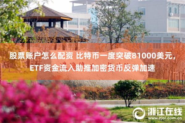 股票账户怎么配资 比特币一度突破81000美元，ETF资金流入助推加密货币反弹加速